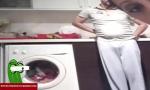 Bokep Online Pamela makes a streptease to Je in the kitchen and