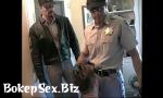 Download Bokep Hot cop dudes in MMM threesome sucking cock and fu