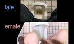 Film Bokep Comparison between female pissing and male pissing mp4