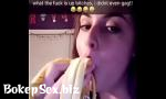 Download video sex 2018 Young teen doing the banana challenge high speed