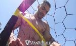 Film Bokep ManRoyale en Hart fucked and facialed outdoors