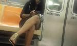 Bokep Online Black bare legs on train