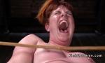 Video Bokep Bbw redhead slave in hogtie gets whipped 2020