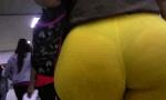 Bokep Hot Culona en leggins amarillos marcando tanga terbaru 2020