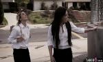 Bokep Full Trespassing schoolgirl teens fuck with a homeless 