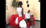 Nonton Video Bokep Black cheerleader Lady Armani fucked on red couch hot