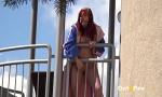 Bokep Online Redhead pees over her balcony in the city gratis
