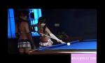 Video Bokep Terbaru Two hornyn girls play with sy on the pool table hot