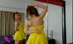 Vidio Bokep Beautiful in naked yellow dress by webcam mp4