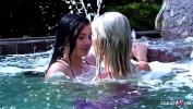 Download vidio Bokep Sexy MILF talk hot Virgin Girl with huge no silicon Boobs to Lesbo Fun in the Pool 2022