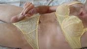 Bokep Video Masturbating and cumming on my new yellow lingerie set by Aubade period mp4