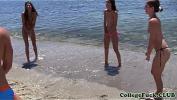Video Bokep Euro college nymphos drilled at the beach terbaik