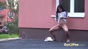 Bokep Full Pee desperate babe piss next to cars 3gp