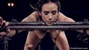 Download Video Bokep Hot big tits brunette sub bent over bound in metal device with nipples clamped and weighted