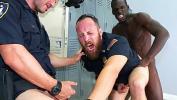 Bokep Baru Arroused officers arrest a black guy for his huge cock terbaik