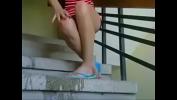Film Bokep Hot latina milf squirting at the stairs online