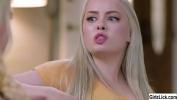 Bokep Busty blonde milf Christie Stevens talsk to her flirt stepdaughter Haley Spades and begin kisisng and tit sucking big and small tits period 3gp online