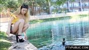 Bokep asian public upskirt and peeing by the lake