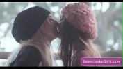 Film Bokep Sexy lesbo hot teens kissing tender and love intense orgasms outdoors hot