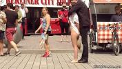 Bokep Full Petite Euro brunette babe Juliette March made by her master Steve Holmes walking with gag ashtray and exposing pussy to evryone in public online