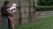 Bokep HD Pierced pussy big tits German blonde Milf is public d period and fucked outdoors by huge dick master terbaru