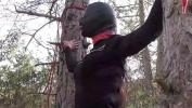 Bokep Laura on Heels model step sister in black dress and high heels bound and masked in a wood comma has to suck a bick cock period gratis