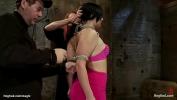 Film Bokep Brunette slave cuttie Ashli Orion is bound down on knees to metal bars by Rain DeGrey then mouth fucked by big cock master Matt Williams on hogtied mp4