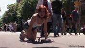 Nonton Film Bokep Hot redhead Spanish babe trated like a dog on chain in public streets terbaik